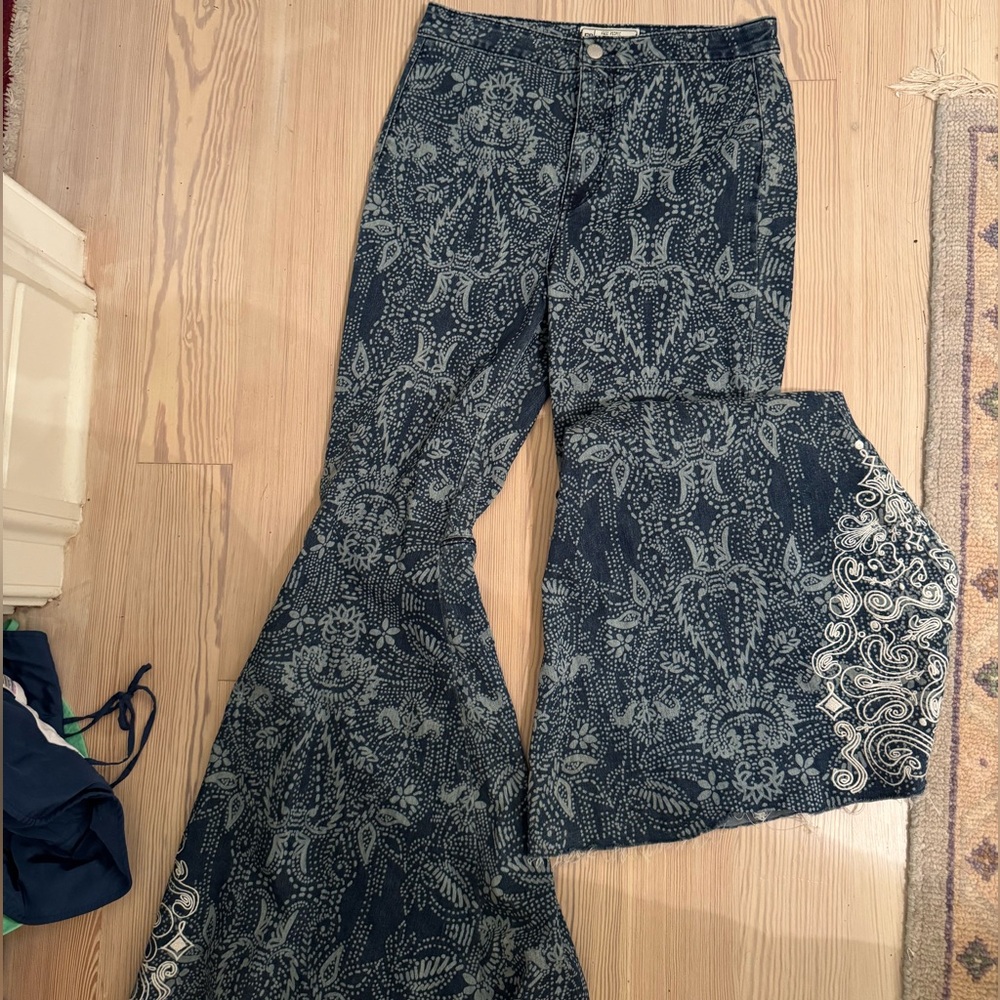 Fun Blue free people Women's Pants